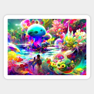 Color Globs | Life Mushrooms Sticker